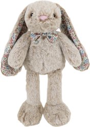 Linzy Toys Thumper Toes Bunny Squeaky Plush Dog Toy, Brown, 14-in