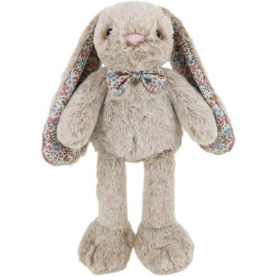 Linzy Toys Linzy Toys Thumper Toes Bunny Squeaky Plush Dog Toy, Brown, 14-in