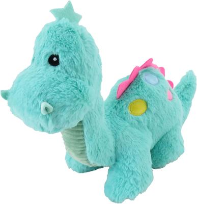 Show full view: Linzy Toys Jumbo Dino Squeaky Plush Dog Toy, Green, 14-in slide 5 of 5