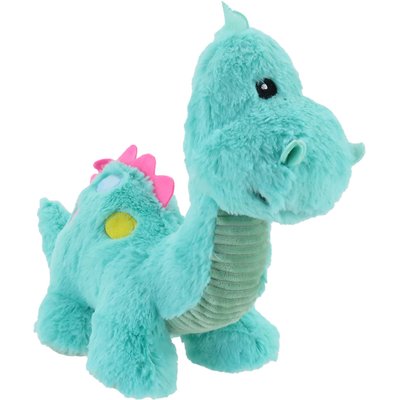 Linzy Toys Linzy Toys Jumbo Dino Squeaky Plush Dog Toy, Green, 14-in