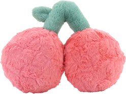 Linzy Toys Rosie Cherry Squeaky Plush Dog Toy, Pink, 12-in slide 2 of 5