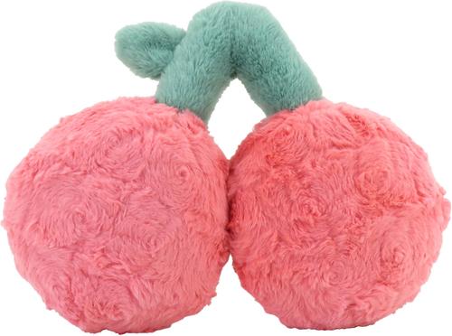 Show full view: Linzy Toys Rosie Cherry Squeaky Plush Dog Toy, Pink, 12-in slide 5 of 5