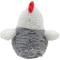Show in main carousel: Linzy Toys Chubby Rooster Squeaky Plush Dog Toy, Gray, 9-in slide 7 of 7
