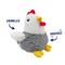 Show in main carousel: Linzy Toys Chubby Rooster Squeaky Plush Dog Toy, Gray, 9-in slide 3 of 7