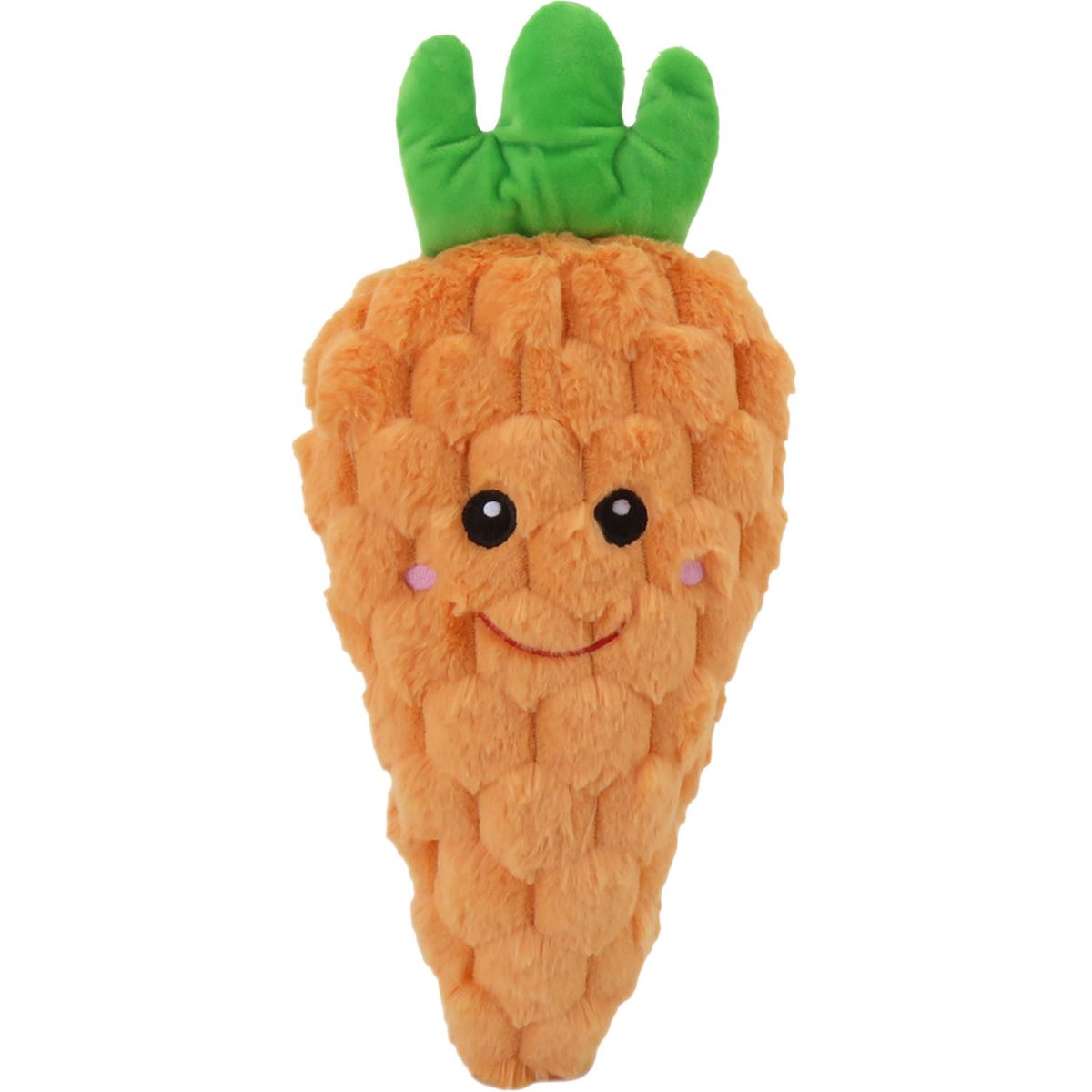 Linzy Toys Jumbo Carrot Squeaky Plush Dog Toy, Orange, 21-in