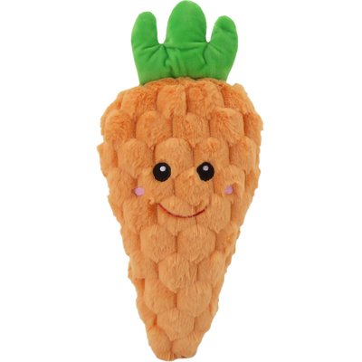 Linzy Toys Linzy Toys Jumbo Carrot Squeaky Plush Dog Toy, Orange, 21-in