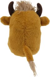 Linzy Toys Chubby Buddies Highland Cow Squeaky Plush Dog Toy, Brown, 7-in slide 2 of 6