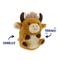 Show in main carousel: Linzy Toys Chubby Buddies Highland Cow Squeaky Plush Dog Toy, Brown, 7-in slide 3 of 7