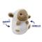 Show in main carousel: Linzy Toys Chubby Buddies Lamb Squeaky Plush Dog Toy, Beige, 7-in slide 2 of 6
