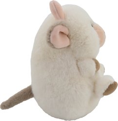 Linzy Toys Chubby Buddies Cow Squeaky Plush Dog Toy, Beige, 7-in slide 2 of 6