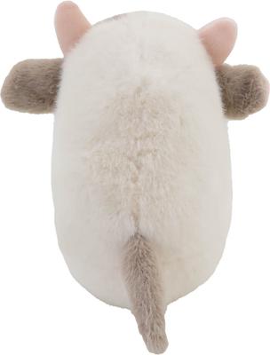 Show full view: Linzy Toys Chubby Buddies Cow Squeaky Plush Dog Toy, Beige, 7-in slide 6 of 6