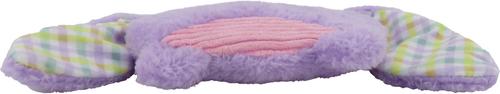 Show full view: Linzy Toys Squeaky Flatz Bunny Squeaky Plush Dog Toy, Purple, 7-in slide 6 of 7