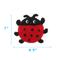 Show in main carousel: Linzy Toys Squeaky Flatz Ladybug Squeaky Plush Dog Toy, Red, 7-in slide 3 of 6