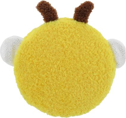Show full view: Linzy Toys Squeaky Flatz Bee Squeaky Plush Dog Toy, Yellow, 7-in slide 6 of 6