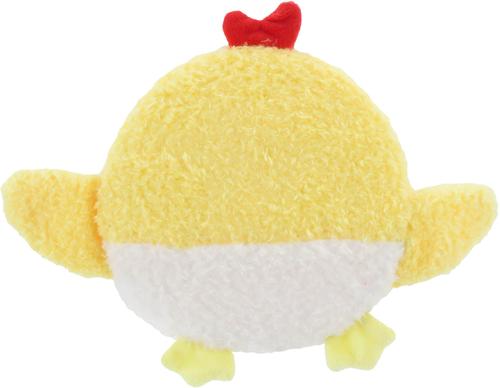 Show full view: Linzy Toys Squeaky Flatz Chick Squeaky Plush Dog Toy, Yellow, 7-in slide 6 of 6