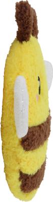 Show full view: Linzy Toys Squeaky Flatz Bee Squeaky Plush Dog Toy, Yellow, 7-in slide 5 of 6