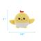 Show in main carousel: Linzy Toys Squeaky Flatz Chick Squeaky Plush Dog Toy, Yellow, 7-in slide 3 of 6