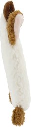 Linzy Toys Squeaky Flatz Cow Squeaky Plush Dog Toy, White, 7-in slide 2 of 5
