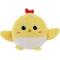 Show in main carousel: Linzy Toys Squeaky Flatz Chick Squeaky Plush Dog Toy, Yellow, 7-in slide 1 of 6