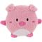 Show in main carousel: Linzy Toys Squeaky Flatz Pig Squeaky Plush Dog Toy, Pink, 7-in slide 1 of 6