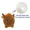 Show in main carousel: Linzy Toys Squeaky Flatz Highland Cow Squeaky Plush Dog Toy, Brown, 7-in slide 2 of 6