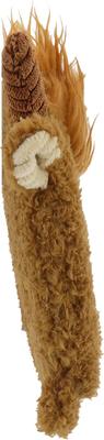 Show full view: Linzy Toys Squeaky Flatz Highland Cow Squeaky Plush Dog Toy, Brown, 7-in slide 5 of 6