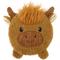 Show in main carousel: Linzy Toys Squeaky Flatz Highland Cow Squeaky Plush Dog Toy, Brown, 7-in slide 1 of 6