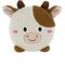 Show in main carousel: Linzy Toys Squeaky Flatz Cow Squeaky Plush Dog Toy, White, 7-in slide 1 of 5