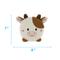 Show in main carousel: Linzy Toys Squeaky Flatz Cow Squeaky Plush Dog Toy, White, 7-in slide 3 of 5