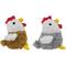 Show in main carousel: Linzy Toys Rooster Squeaky Plush Dog Toy, Brown/Gray, 5-in, 2 count slide 5 of 6