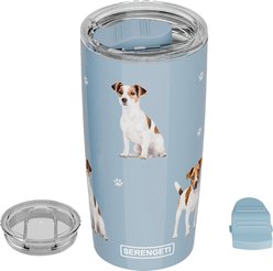 E&S PETS Jack Russell Terrier Lovers Insulated Stainless Steel Travel Mug, 20-oz, Light Blue slide 2 of 5