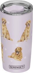 E&S PETS Golden Retriever Lovers Insulated Stainless Steel Travel Mug, 20-oz, Purple slide 1 of 5
