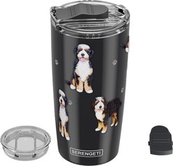 E&S PETS Bernardoodle Lovers Insulated Stainless Steel Travel Mug, 20-oz, Black slide 2 of 5