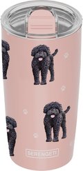 E&S PETS Labradoodle Lovers Insulated Stainless Steel Travel Mug, 20-oz, Pink