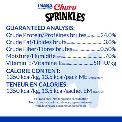 Show full view: Inaba Churu Sprinkles Chicken & Vegetable Recipe Grain-Free Soft & Chewy Dog Treats, 0.35-oz tube, 24 count slide 7 of 7