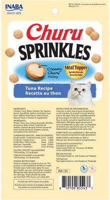 Show full view: Inaba Churu Sprinkles Tuna Recipe Grain-Free Cat Treats, 0.35-oz tube, 24 count slide 3 of 7