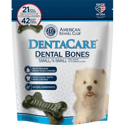 American Kennel Club Treats American Kennel Club Treats DentaCare Dental Bone Dog Treat, Mini/Small, 21 count