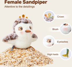 Potaroma Flapping Sandpiper Pair-Mate Chargeable Touch Activated Fun Interactive with Catnip, Multi-color slide 2 of 7