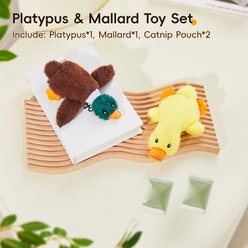 Potaroma Catnip Crinkly Sound 2 PCs Mess-Free Stuffless Cat Toy, 6.5-in, Multi-color slide 2 of 6