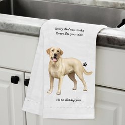 E&S PETS Yellow Labrador Cotton Kitchen Towel slide 2 of 6