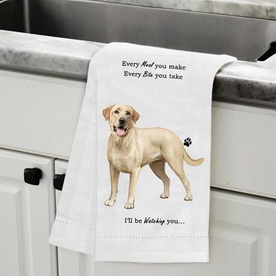 Show full view: E&S PETS Yellow Labrador Cotton Kitchen Towel slide 5 of 6