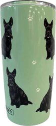 E&S PETS Scottie Lovers Insulated Stainless Steel Travel Mug, 20-oz, Teal