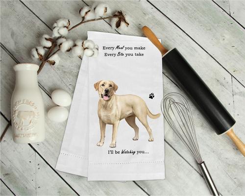 Show full view: E&S PETS Yellow Labrador Cotton Kitchen Towel slide 3 of 6