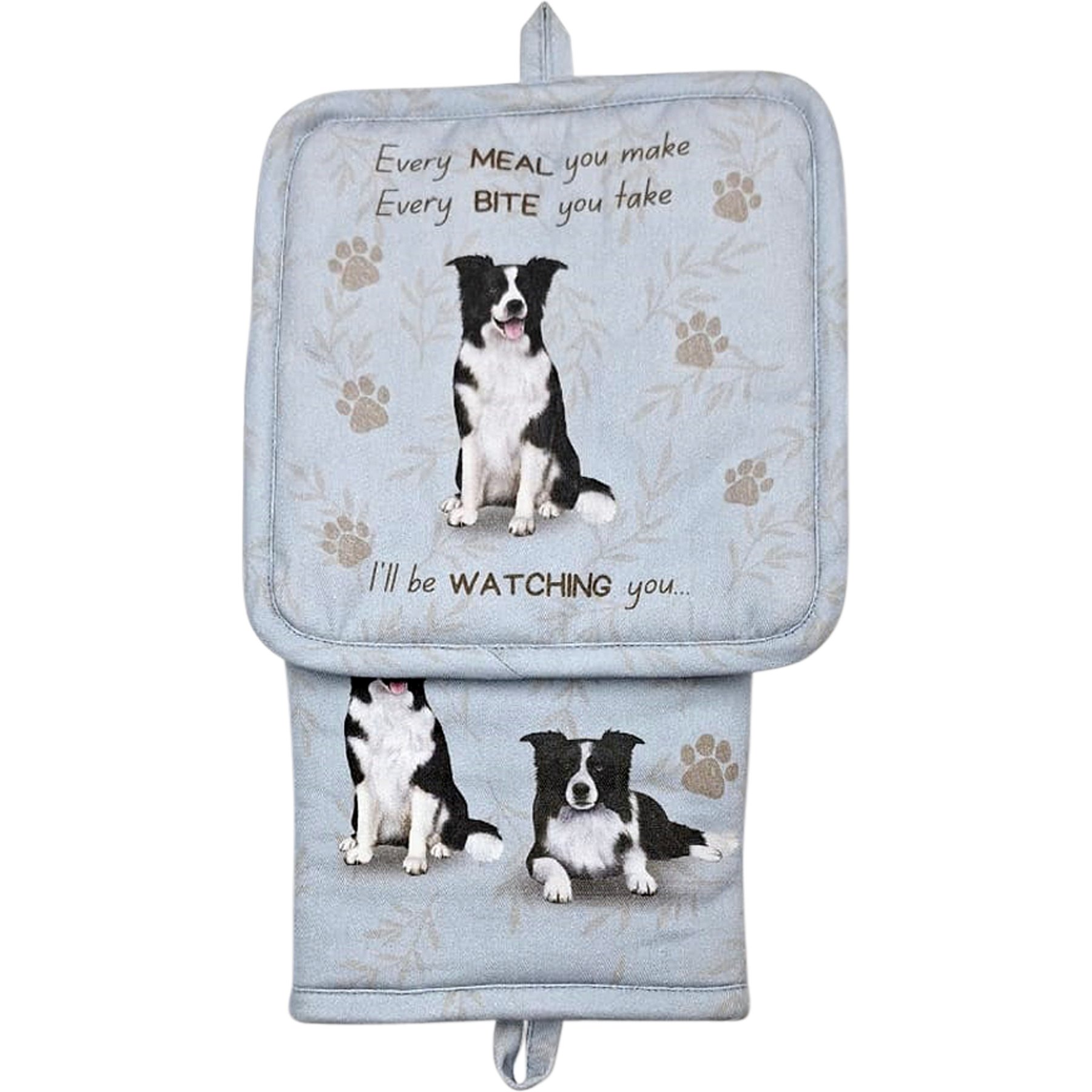 E&S PETS Border Collie 3-Piece Cooking Set