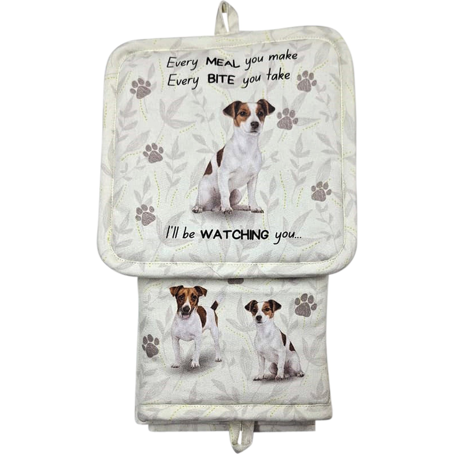 E&S PETS Jack Russell 3-Piece Cooking Set
