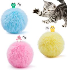 Potaroma Chirping Interactive Balls Cat Toys with SilverVine Catnip, Multi-color