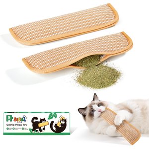 Potaroma 6000mg A+ Organic Catnip Soft Sisal Cat Interactive Chew Toy, Brown, 2 count