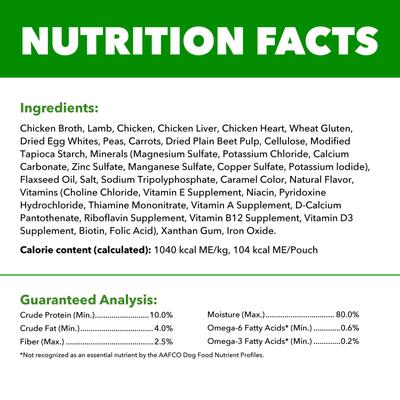 Show full view: Iams Proactive Health Adult Lamb, Peas & Carrots Recipe Wet Dog Food, 3.5-oz pouch, case of 16 slide 7 of 10