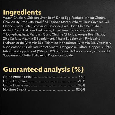 Show full view: Cesar Filets in Gravy Angus Beef Flavor Wet Dog Food, 1.76-oz pouch, case of 20 slide 7 of 10
