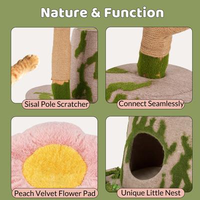 Show full view: Happy & Polly Emerald Forest Cat Tree slide 8 of 9